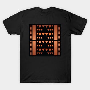 “Dimensional Mountains” - V.5 Brown - (Geometric Art) (Dimensions) - Doc Labs T-Shirt